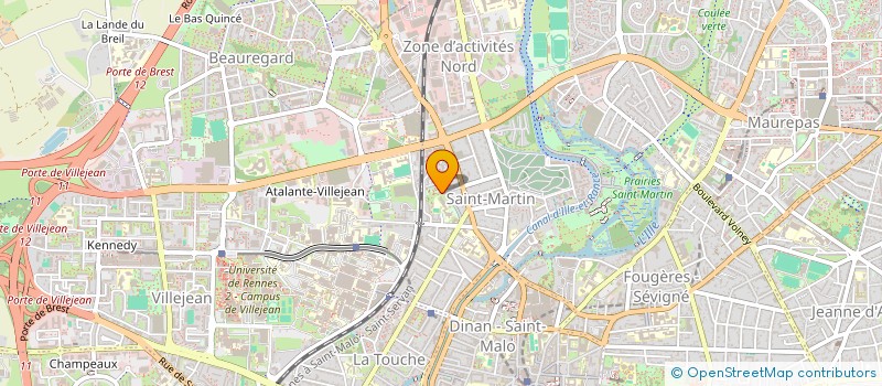 localisation de l'entreprise LOGE NUMERO 11  RENNES