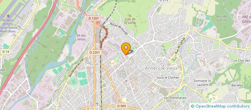 localisation de l'entreprise LOGEDIF à ANNECY