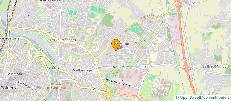 localisation de l'entreprise LOGEMENT DE 3 BELLES CHAMBRES DE POITIERS  POITIERS