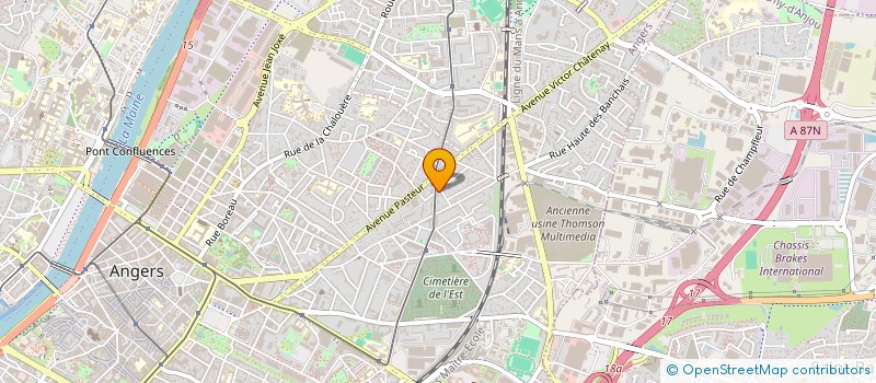 localisation de l'entreprise LOGEMENT ET GESTION IMMOBILIERE POUR LA REGION DE L OUEST  ANGERS