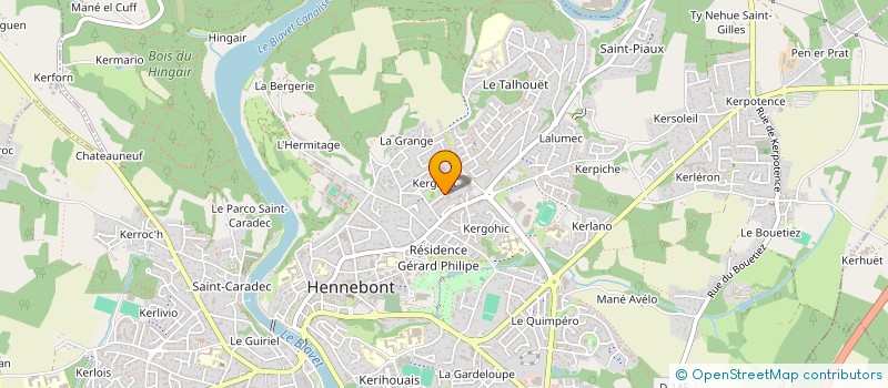 localisation de l'entreprise LOGEMENT FOYER D HENNEBONT à HENNEBONT