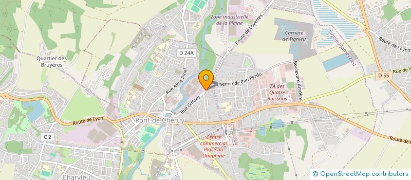 localisation de l'entreprise LOGEMENT SOLIDARITES  PONT-DE-CHERUY