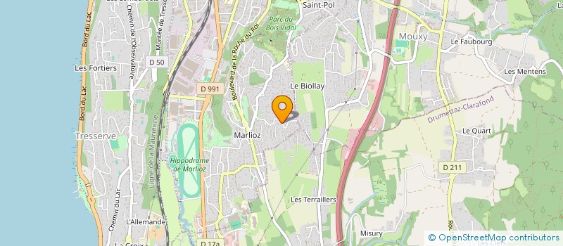 localisation de l'entreprise LOGEMENTS DE SOPHIE ET CEDRIC  AIX-LES-BAINS