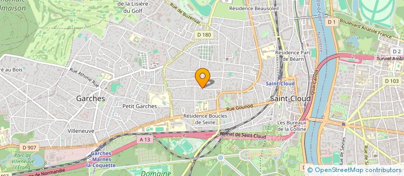 localisation de l'entreprise LOGEO à SAINT-CLOUD