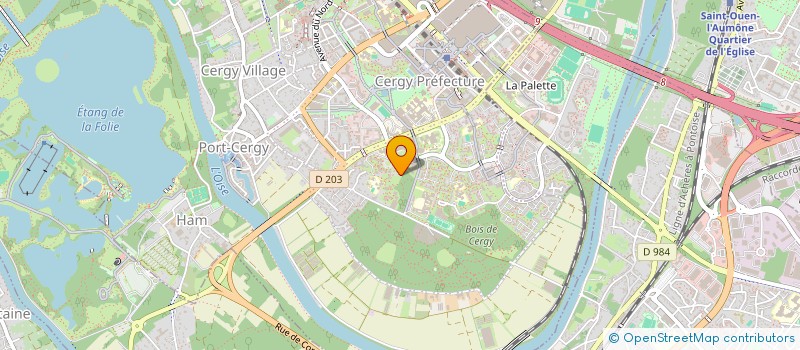localisation de l'entreprise LOGEPAR à CERGY
