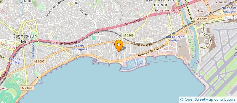 localisation de l'entreprise LOGEPRO à SAINT-LAURENT-DU-VAR
