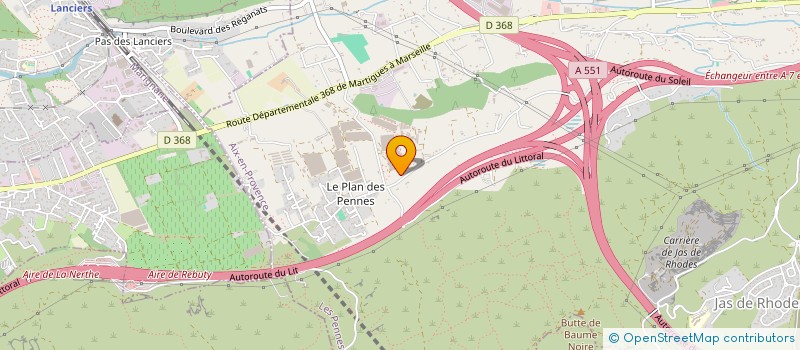 localisation de l'entreprise LOGERSUD à LES PENNES-MIRABEAU