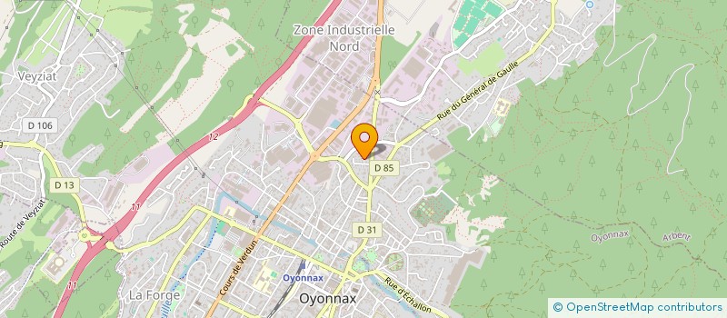 localisation de l'entreprise LOGERTAN à OYONNAX