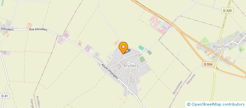 localisation de l'entreprise LOGEVAL à ARVILLERS