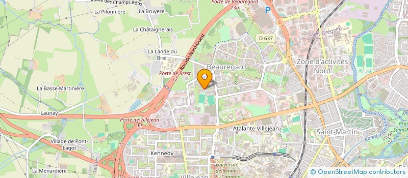 localisation de l'entreprise LOGEXARMOR à RENNES