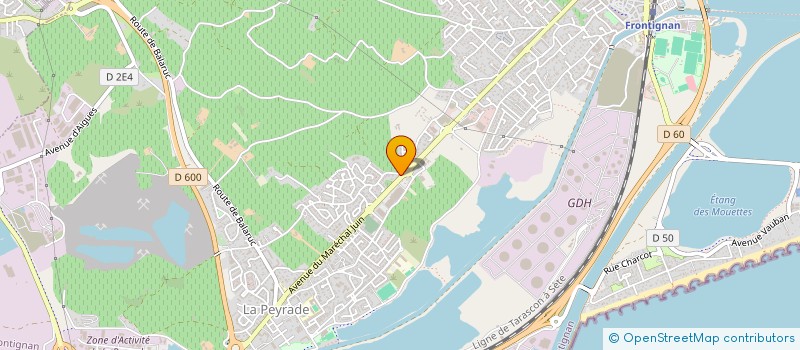 localisation de l'entreprise LOGI AUVERGNE à FRONTIGNAN