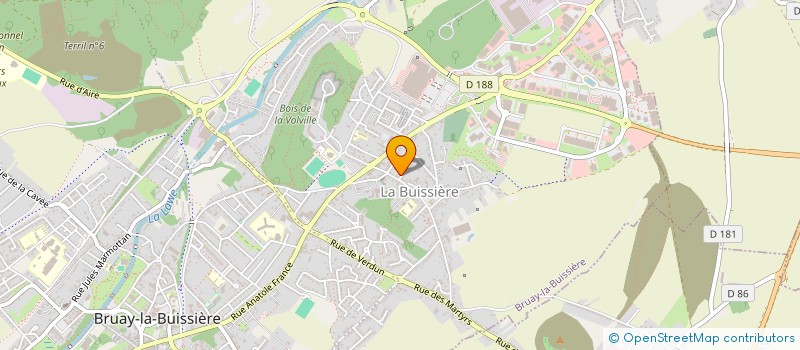 localisation de l'entreprise LOGI'CHAUD à BRUAY-LA-BUISSIERE