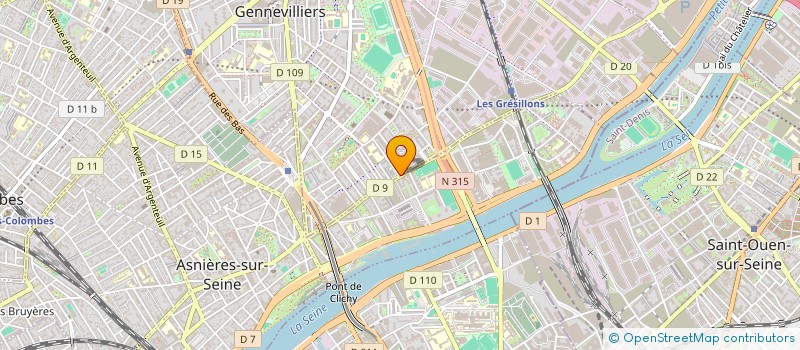 localisation de l'entreprise LOGI EX TRANS à GENNEVILLIERS