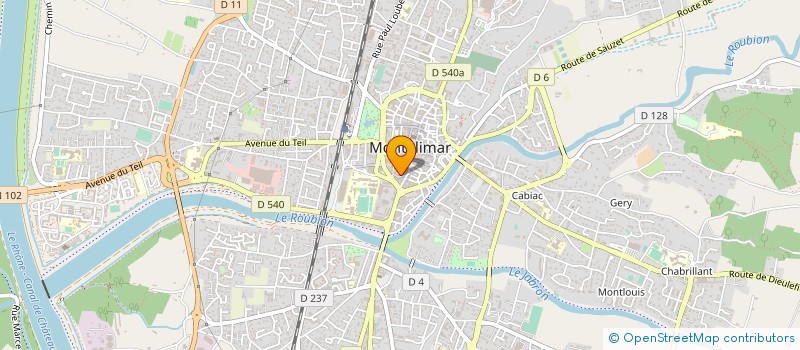 localisation de l'entreprise LOGI-FRAIS à MONTELIMAR
