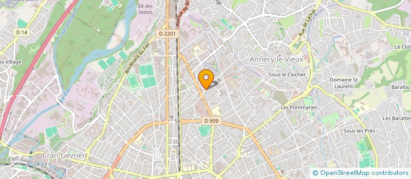 localisation de l'entreprise LOGI POST FRANCE à ANNECY