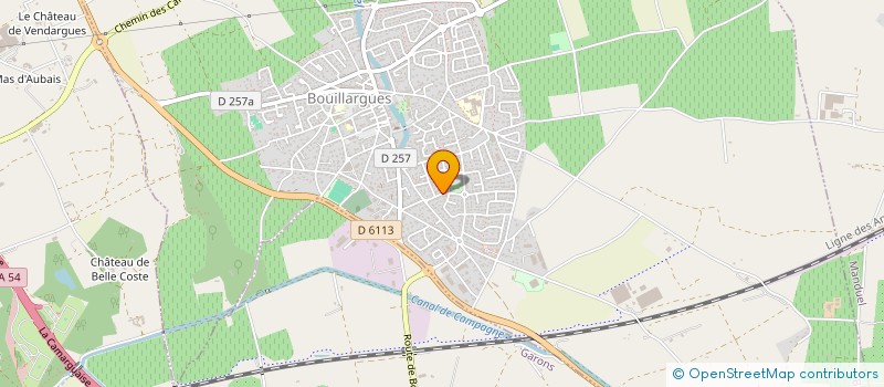 localisation de l'entreprise LOGI SOLEIL  BOUILLARGUES