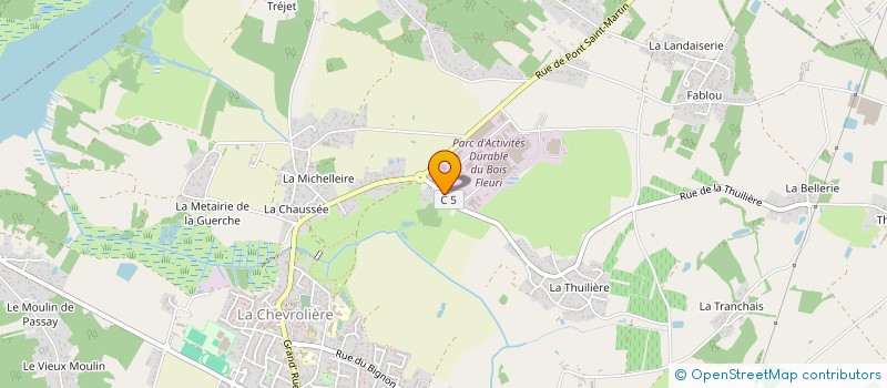 localisation de l'entreprise LOGIBURO  LA CHEVROLIERE