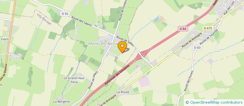 localisation de l'entreprise LOGIC'ECO. NORMANDIE  MONTS-EN-BESSIN