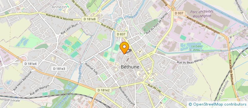 localisation de l'entreprise LOGICAL  BETHUNE