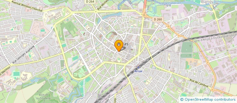 localisation de l'entreprise LOGICAMED à ARRAS