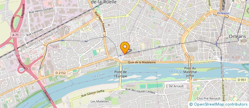 localisation de l'entreprise LOGICIEL 45 à ORLEANS