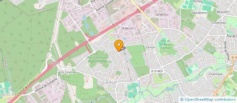 localisation de l'entreprise LOGICIELBLEU  CANEJAN