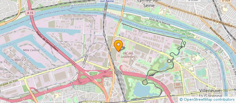 localisation de l'entreprise LOGICIELS APPLICATION FORMATION INFORMATION - LAFI à GENNEVILLIERS