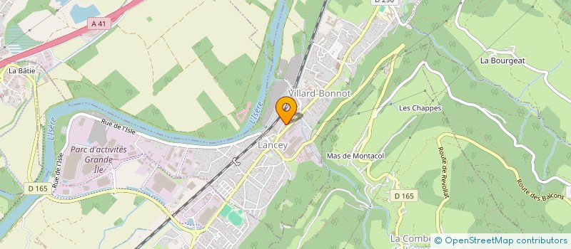 localisation de l'entreprise LOGICIELS DE LANCEY  VILLARD-BONNOT