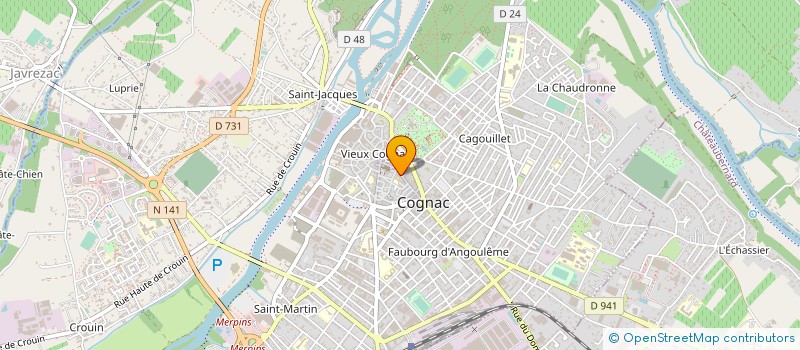 localisation de l'entreprise LOGICIELS LIBRES ET LINUX GRAND-COGNAC à COGNAC