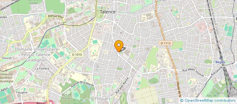 localisation de l'entreprise LOGICIELS PROGICIELS BUREAUT INFORMAT à TALENCE