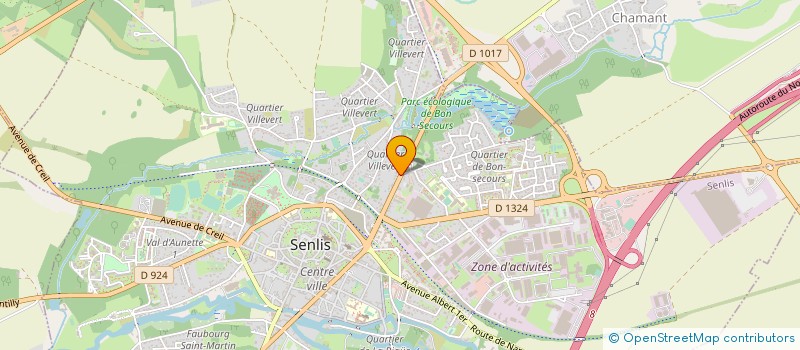 localisation de l'entreprise LOGICOM à SENLIS