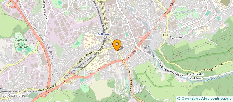 localisation de l'entreprise LOGICOMM RHONE ALPES à SAINT-ETIENNE