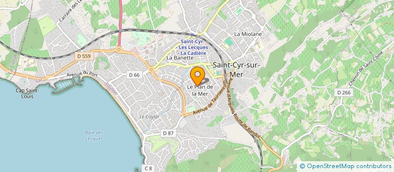 localisation de l'entreprise LOGICONSULT à SAINT-CYR-SUR-MER