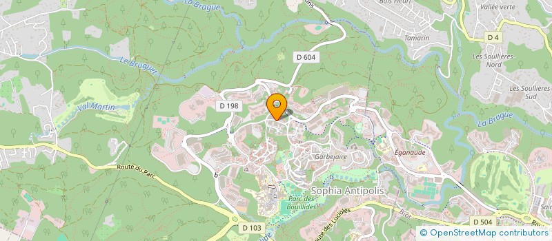 localisation de l'entreprise LOGICSANTE à VALBONNE
