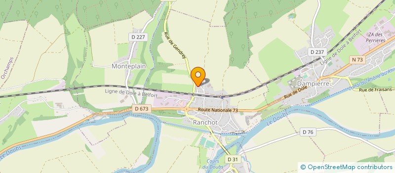 localisation de l'entreprise LOGICSANTEPRO  RANCHOT