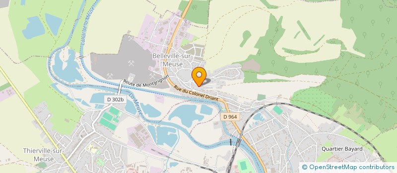 localisation de l'entreprise LOGICTRANS  BELLEVILLE-SUR-MEUSE
