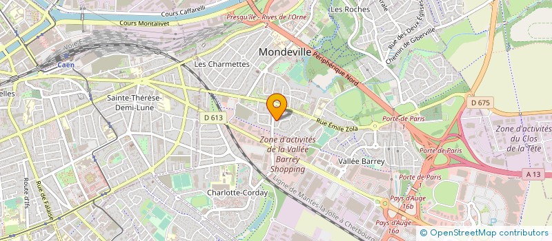 localisation de l'entreprise LOGIDEAL à MONDEVILLE