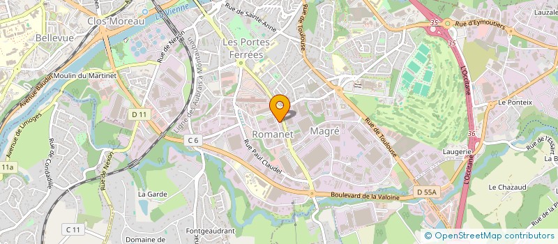 localisation de l'entreprise LOGIDOC SOLUTIONS  LIMOGES