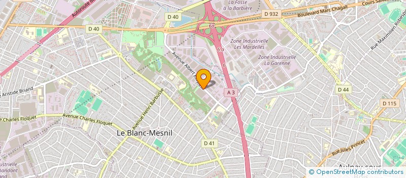 localisation de l'entreprise LOGIFRET à LE BLANC-MESNIL