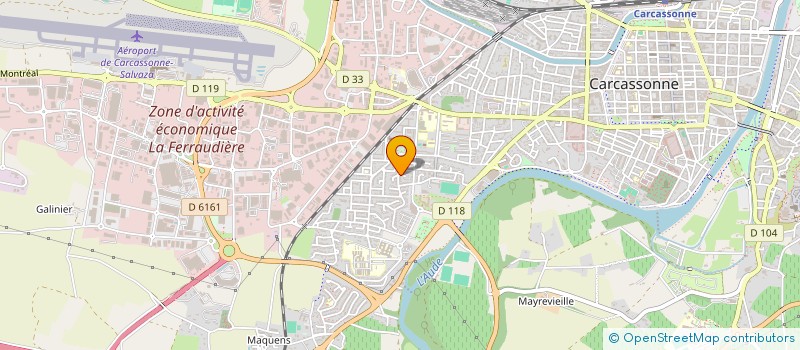 localisation de l'entreprise LOGIKEYS à CARCASSONNE