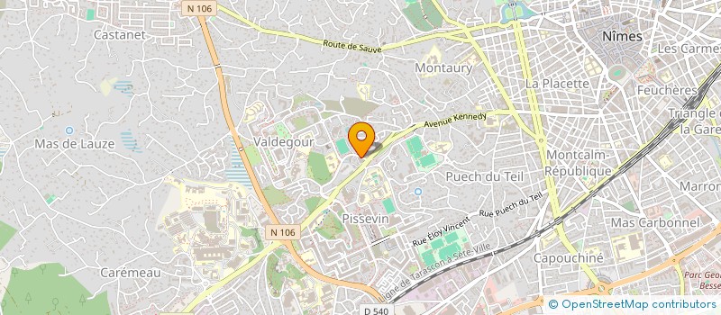 localisation de l'entreprise LOGIMARK à NIMES