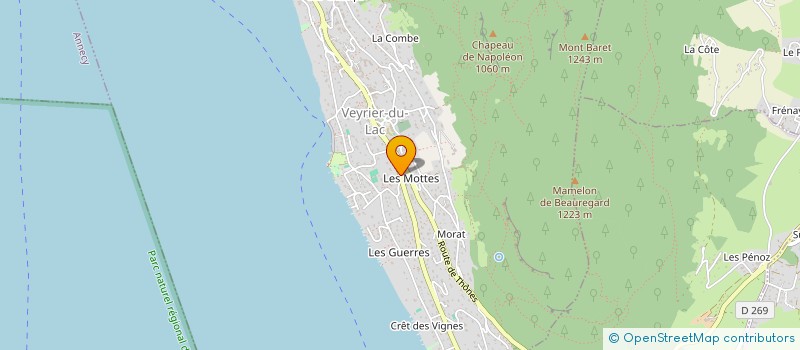 localisation de l'entreprise LOGIMOUV SARL à VEYRIER-DU-LAC