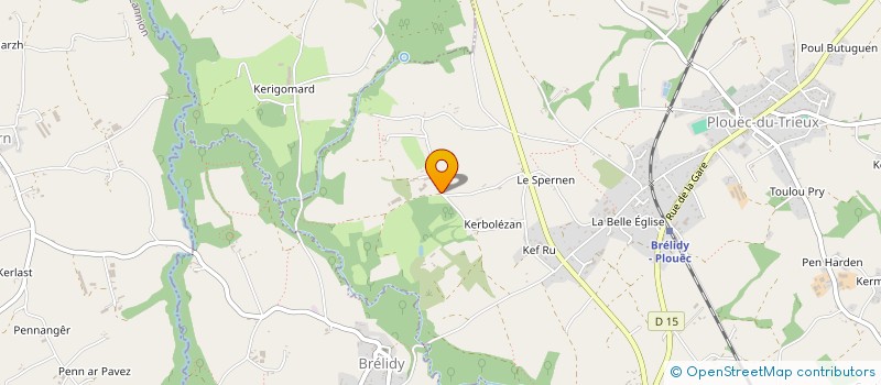 localisation de l'entreprise LOGIOU ERWAN TRAVAUX PUBLICS  PLOUEC-DU-TRIEUX