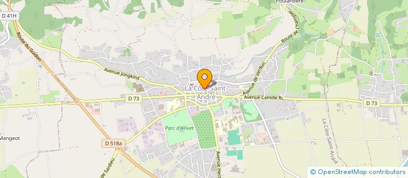 localisation de l'entreprise LOGIPATRIMOINE  LA COTE-SAINT-ANDRE