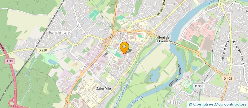 localisation de l'entreprise LOGIPLUS à DOLE