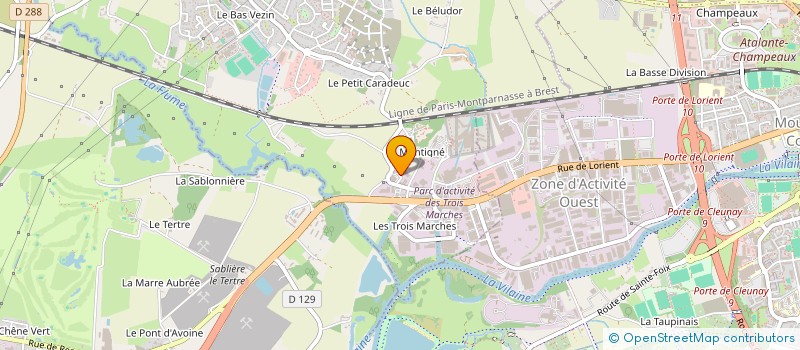 localisation de l'entreprise LOGIPROPRE 35 à VEZIN-LE-COQUET