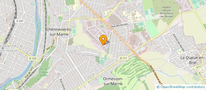 localisation de l'entreprise LOGIPROX à CHENNEVIERES-SUR-MARNE