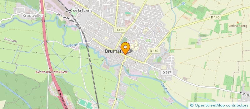 localisation de l'entreprise LOGIRENO à BRUMATH