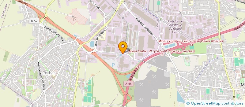 localisation de l'entreprise LOGIRIS DEVELOPPEMENT à CORBAS