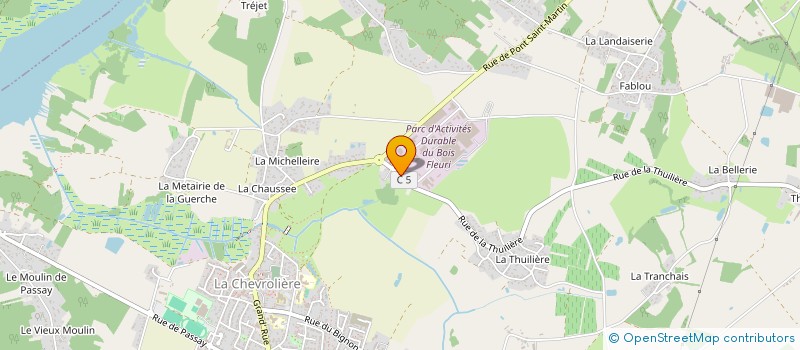 localisation de l'entreprise LOGIROAD à LA CHEVROLIERE